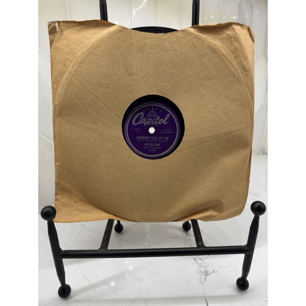 Pee Wee Hunt Somebody Else, Not Me/Twelfth Street Rag Capitol 15105 Paper Sleeve